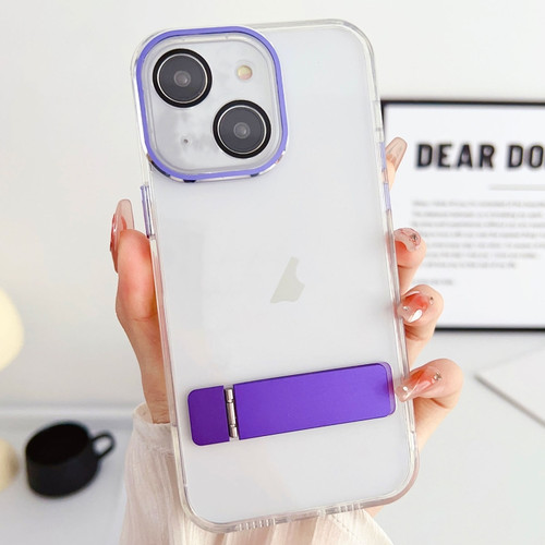 iPhone 14 Linear Shape Holder Phone Case - Purple