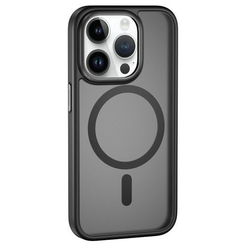 iPhone 15 Pro Max MOMAX Magsafe Magnetic PC + TPU + Metal Phone Case - Black