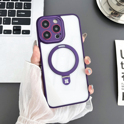 iPhone 15 Pro Max Yashi MagSafe Magnetic Holder Phone Case - Purple