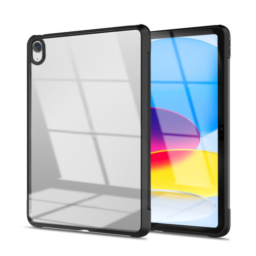 iPad 10th Gen 10.9 2022 Acrylic TPU Transparent Tablet Protective Case - Black