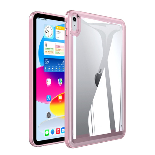 iPad 10th Gen 10.9 2022 Transparent Acrylic Tablet Case - Pink