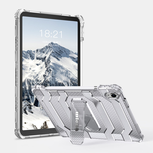 iPad 10th Gen 10.9 2022 Explorer Series PC Shockproof Case with Pen Slot - Transparent