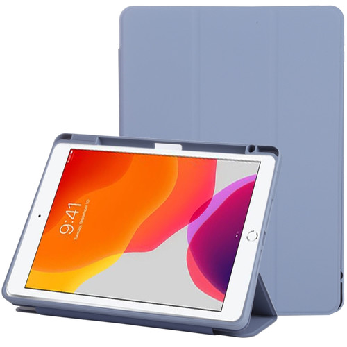 Magnetic Split Leather Smart Tablet Case iPad 10.2 2019 / 2020 / 2021 - Lavender Purple