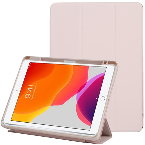 Magnetic Split Leather Smart Tablet Case iPad 10.2 2019 / 2020 / 2021 - Baby Pink