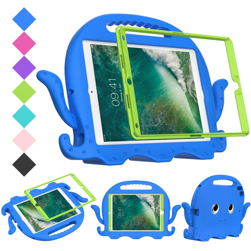 iPad 10.2 2019 / 2020 Octopus Style EVA + PC Tablet Case with Strap - Blue