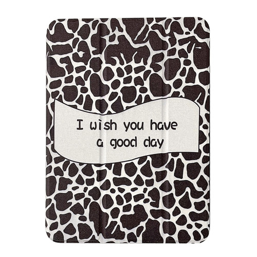 Magnetic Detachable Painted Tablet Leather Case iPad 10.2 2021 / 2020 / 2019 - Black and White Spots