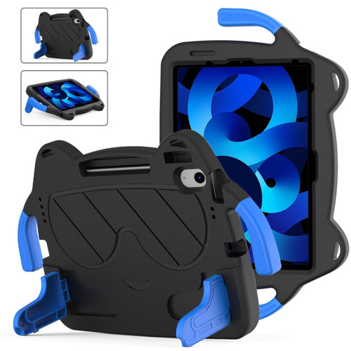 iPad Air 2022 / Air 2020 10.9 Ice Baby EVA Shockproof Hard PC Tablet Case - Black+Blue