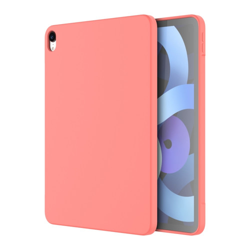 iPad Air 2022 / Air 2020 10.9 Mutural Silicone Microfiber Tablet Case - Pink Orange