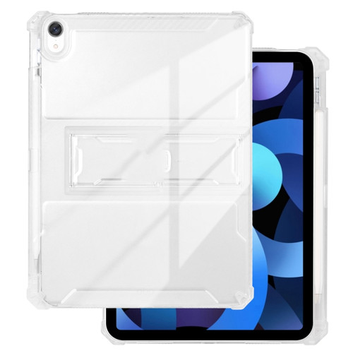 iPad Air 4 / Air 5 TPU + PC Airbag Full Coverage Shockproof Protective Tablet Case with Pen Slots - Transparent