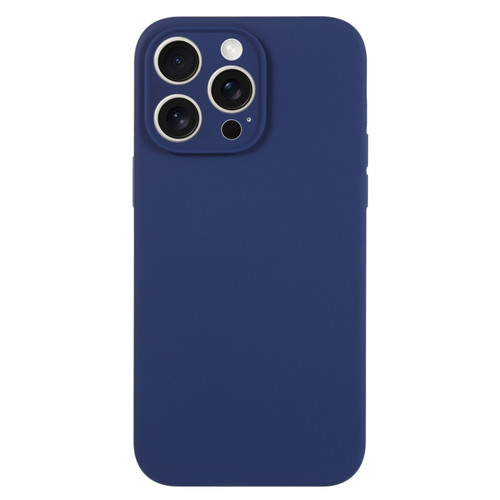iPhone 15 Pro Max Pure Color Liquid Silicone Fine Pore Phone Case - Royal Blue