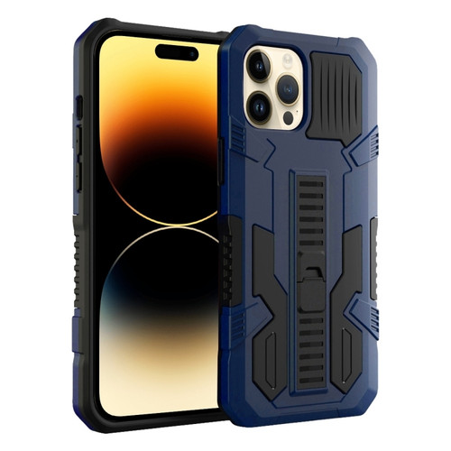 iPhone 15 Pro Max Vanguard Warrior All Inclusive Double-color Phone Case - Blue