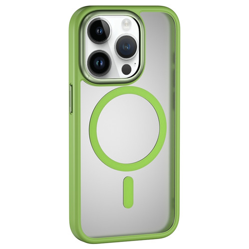 iPhone 15 Pro MOMAX Magsafe Magnetic PC + TPU + Metal Phone Case - Green