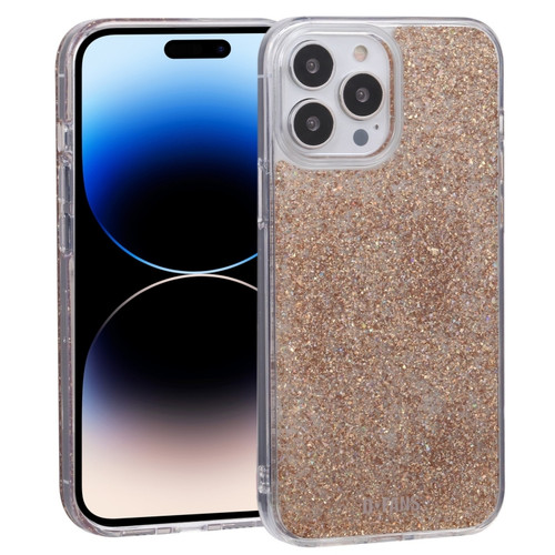 iPhone 15 Pro DFANS DESIGN Starry Sky Epoxy Phone Case - Gold