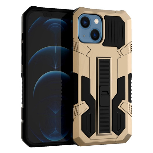 iPhone 15 Vanguard Warrior All Inclusive Double-color Phone Case - Gold