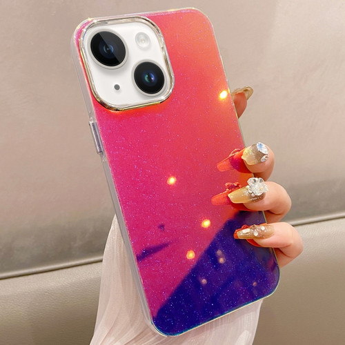 iPhone 15 Mirror Glitter IMD Phone Case - Purple