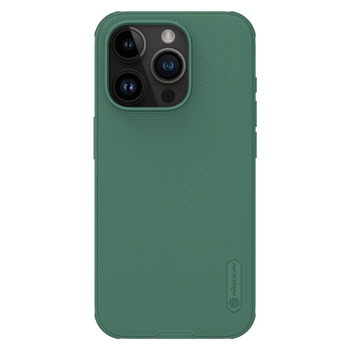 iPhone 15 Pro NILLKIN Frosted Shield Pro Magnetic Magsafe Phone Case - Green