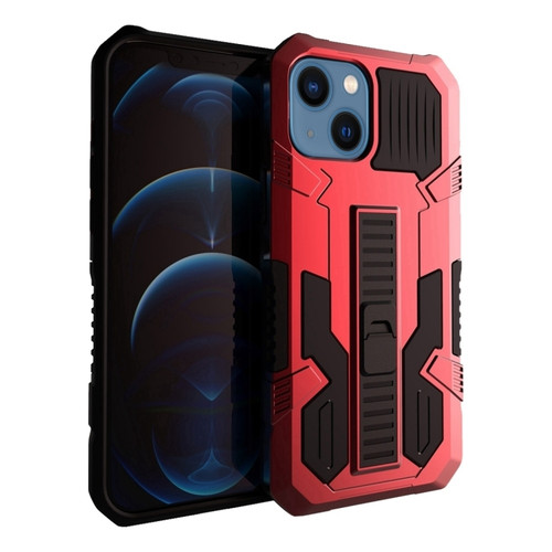 iPhone 15 Plus Vanguard Warrior All Inclusive Double-color Phone Case - Red