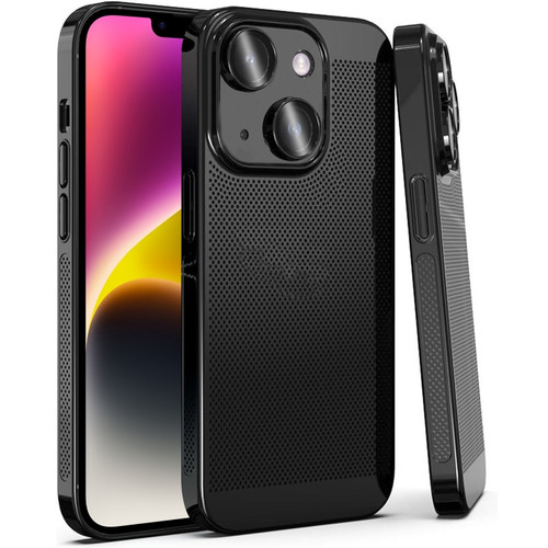 iPhone 15 Plus Fine Mesh Cooling Phone Case - Black