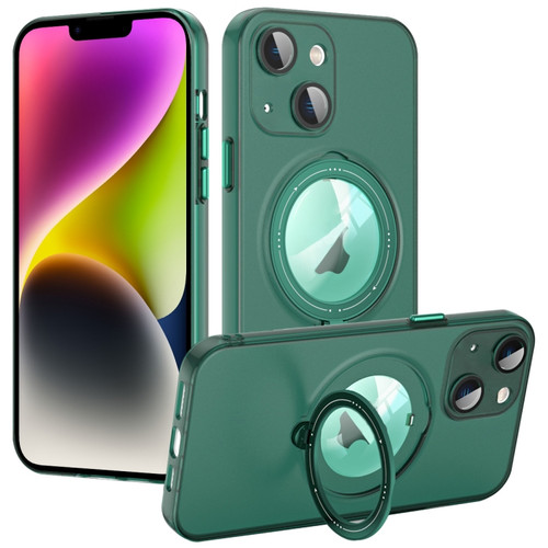 iPhone 14 MagSafe Multifunction Holder Phone Case - Green