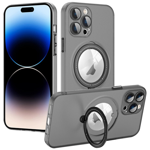 iPhone 14 Pro Max MagSafe Multifunction Holder Phone Case - Black