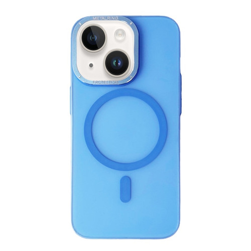 iPhone 14 Frosted PC MagSafe TPU Phone Case - Blue