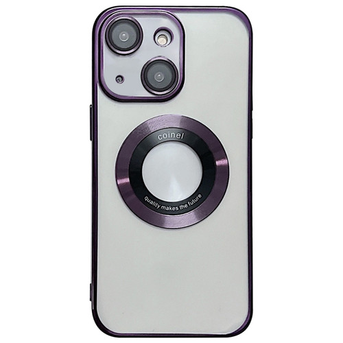 iPhone 14 Magsafe Electroplating TPU Phone Case - Purple