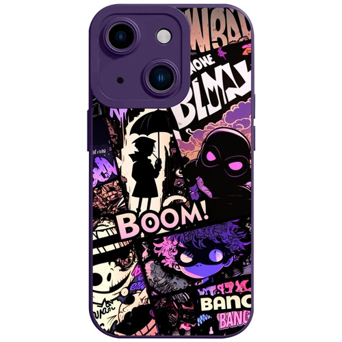 iPhone 14 Liquid Angel Eyes Bumbershoot TPU Phone Case - Purple