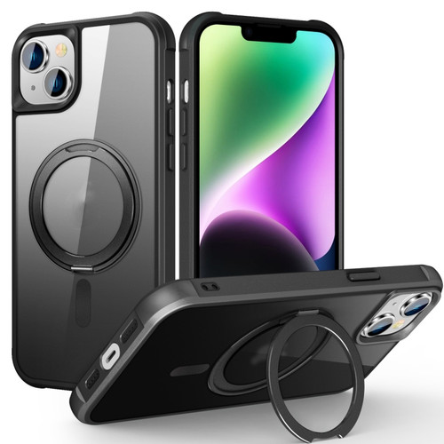 iPhone 14 / 13 MagSafe Magnetic Rotating Holder Phone Case - Black