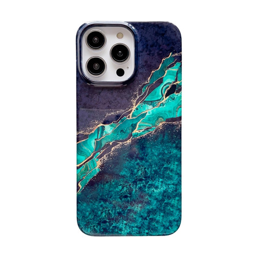 BLUE MARBLE TEXTURE Protective Phone Case for iPhone 14 13 