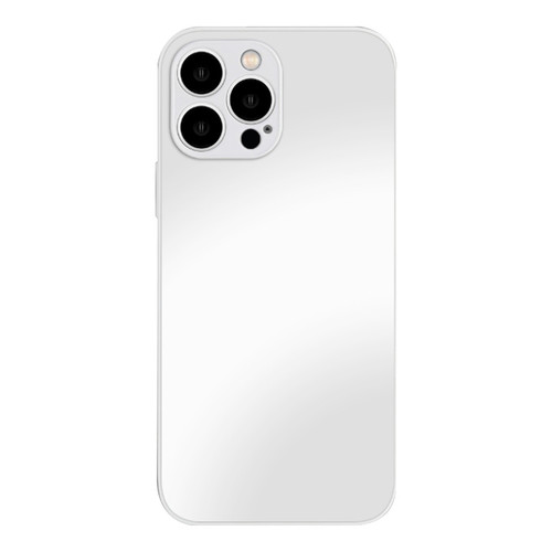 iPhone 14 AG Frosted Tempered Glass Phone Case - White