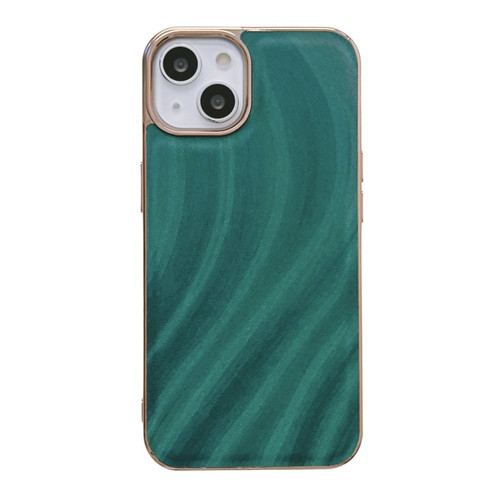 iPhone 14 Nano Electroplating Protective Phone Case  - Green Grass