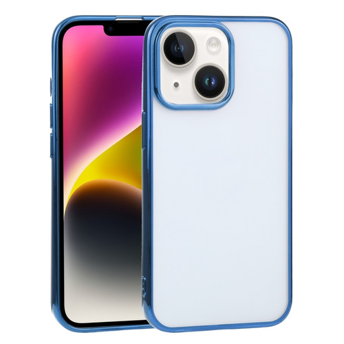 iPhone 14 Ultra-thin Electroplating TPU Phone Case  - Blue