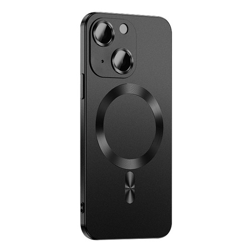 iPhone 14 Liquid Lens Protector Magsafe Phone Case - Black