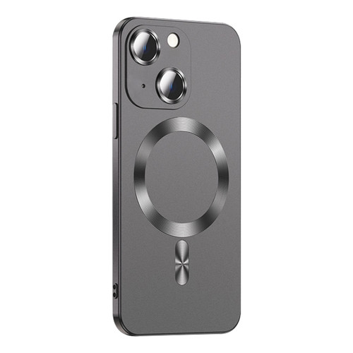 iPhone 14 Liquid Lens Protector Magsafe Phone Case - Grey