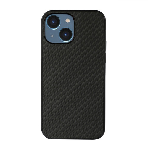 iPhone 14 Carbon Fiber Texture Phone Case  - Black
