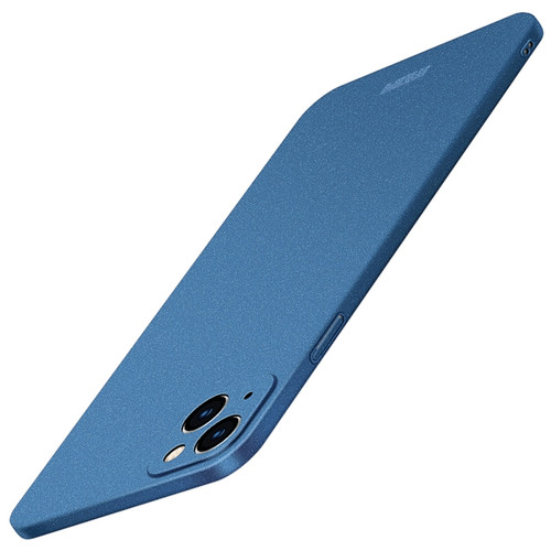 iPhone 14 MOFI Fandun Series Frosted PC Ultra-thin Phone Case - Blue