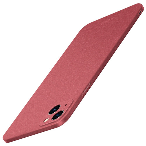 iPhone 14 MOFI Fandun Series Frosted PC Ultra-thin Phone Case - Red