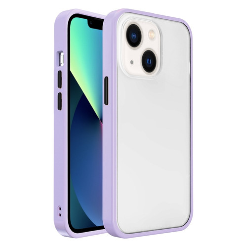 iPhone 14 Translucent Skin Feel Frosted Phone Case  - Light Purple