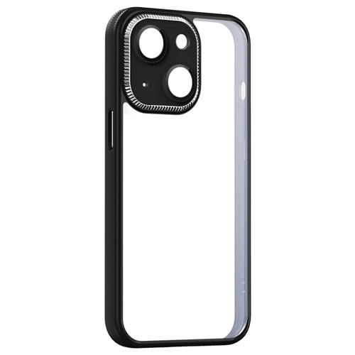 iPhone 14 Shockproof Metal + Acrylic + TPU Phone Case  - Black