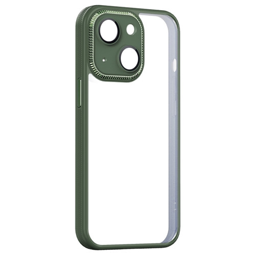 iPhone 14 Shockproof Metal + Acrylic + TPU Phone Case  - Green