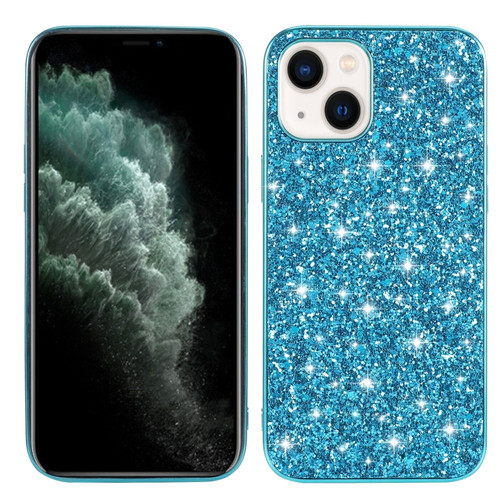 iPhone 14 Glitter Powder TPU Phone Case  - Blue