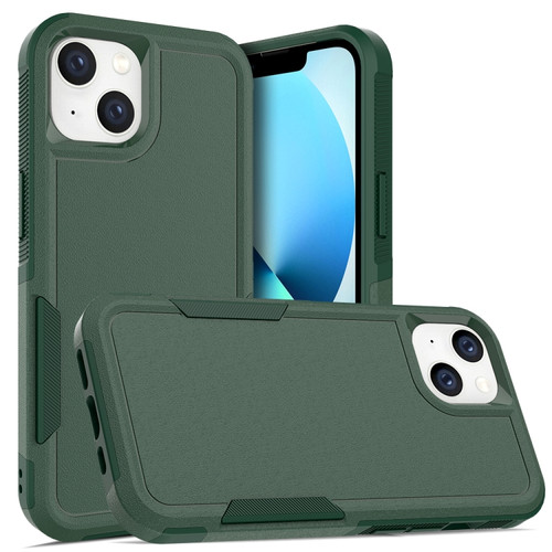 iPhone 14 Soft TPU Hard PC Phone Case  - Dark Green