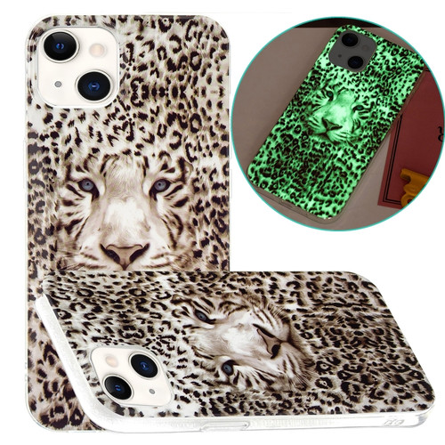 iPhone 14 Luminous TPU Soft Phone Case  - Leopard Tiger
