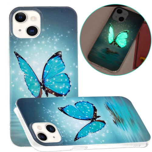 iPhone 14 Luminous TPU Soft Phone Case  - Butterfly