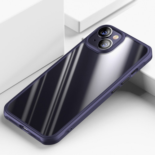 iPhone 14 Dawn Series Airbag TPU+PC Phone Case  - Purple