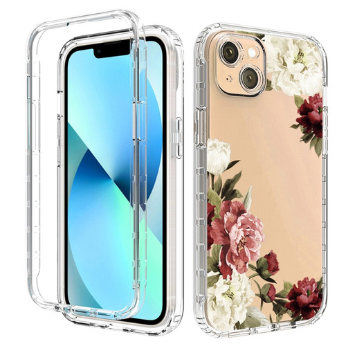 iPhone 14 Transparent Painted Phone Case  - Rose