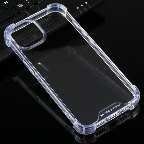 iPhone 14 MERCURY GOOSPERY Four-Corner Shockproof Soft Case  - Transparent