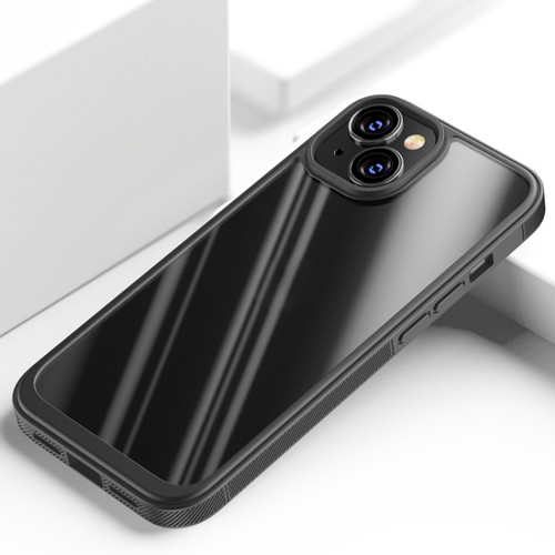 iPhone 14 Shockproof TPU + PC Phone Case  - Black