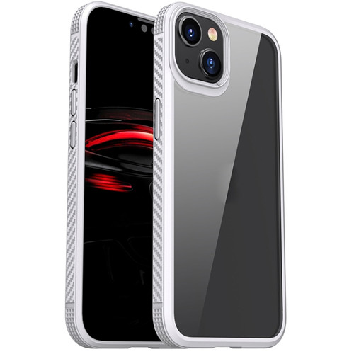 iPhone 14 iPAKY Shockproof PC + TPU Protective Phone Case  - White