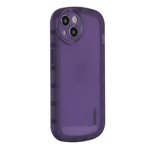 iPhone 14 ENKAY Translucent Matte TPU Phone Case  - Purple